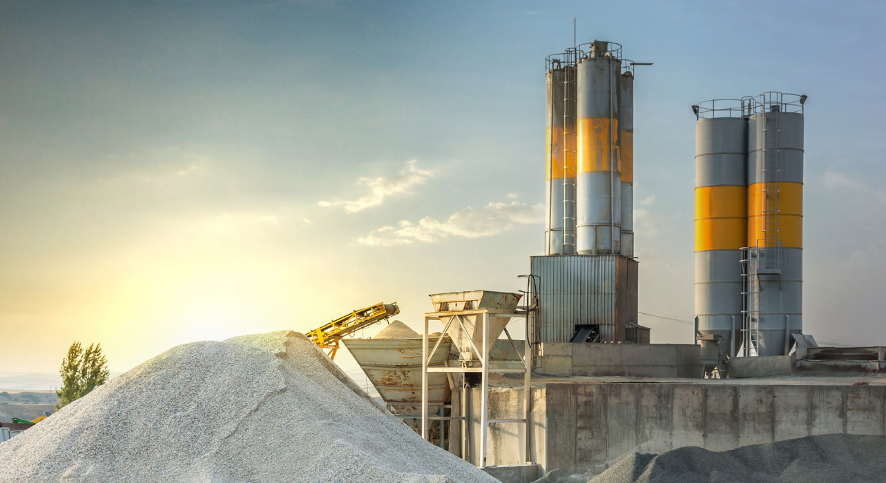 Factory with sand
